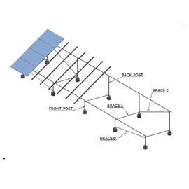 अच्छी कीमत Turnkey Solar Panel Ground Mounting Systems Hot - Galvanized Steel 130mph Wind Load ऑनलाइन