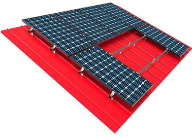 अच्छी कीमत 10kw Solar Panel Roof Mounting Systems Pitched Corrugated Trapezoidal Standing Seam PV Structure ऑनलाइन