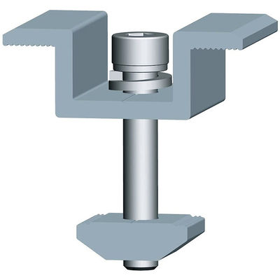 अच्छी कीमत Roof & Ground Aluminum Mid End Solar Panel Clamps Solar System Components ऑनलाइन