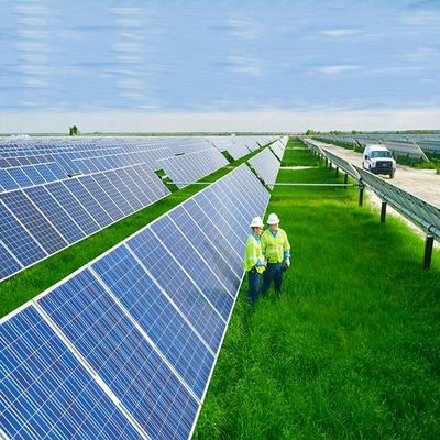 अच्छी कीमत Natural Or Customized Galvanized Stainless Metal Solar Photovoltaic Ground Mounting Systems ऑनलाइन