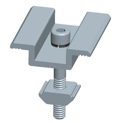 अच्छी कीमत Aluminum 6005-T5 & Sus 304 Anodized SurfaceThin Film Solar Panel Clamps For PV Mounting ऑनलाइन