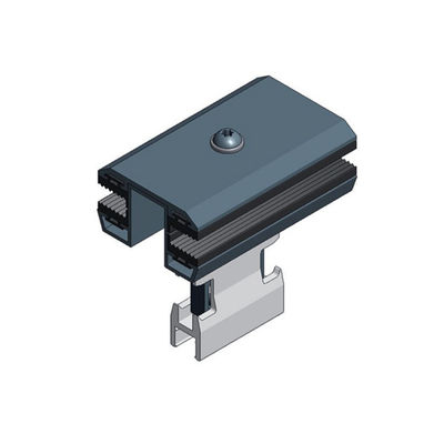 अच्छी कीमत 35/40/45/50mm Aluminum 6063-T5 Metal Roof Solar Panel Clamps For Frameless PV Module Mounting Structures ऑनलाइन