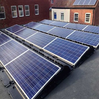 अच्छी कीमत 0-20m Height Hot Galvanized Steel Flat Roof Solar PV Mounting System ऑनलाइन