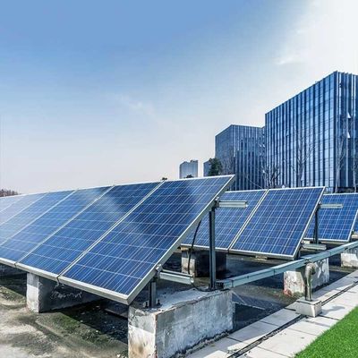 अच्छी कीमत 20deg Tilting Flat Concrete Roof Solar Rack Mounting System ISO14001 ऑनलाइन