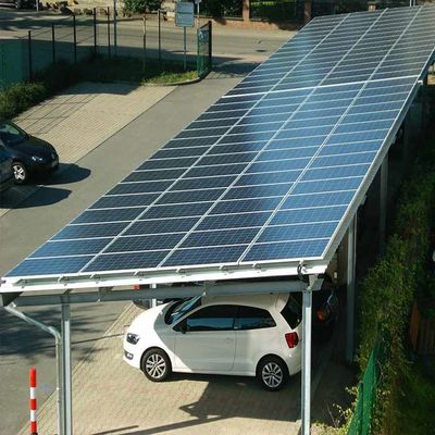 अच्छी कीमत 10deg HDG Steel Solar Panel Racking System For Parking Lot ऑनलाइन