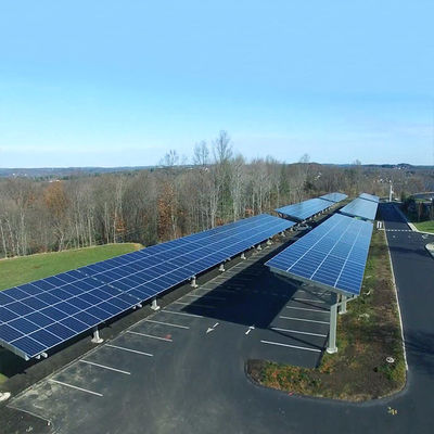 अच्छी कीमत 5000mm span ground Carport Solar mounting system solar bracket solar structure PV mounting system ऑनलाइन