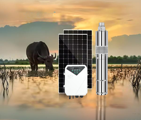 अच्छी कीमत Optimum Input Voltage 60V-90V DC Solar Water Pump with MPPT Controller Type and Max Flow 3.8m3/h ऑनलाइन