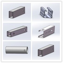 अच्छी कीमत Hot Dip Galvanized Steel Profile Cold Bend Solar Mount Brace Support Framing ऑनलाइन