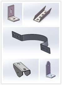 अच्छी कीमत Customized Solar Mounting Accessories L - Footing Connectors Hooks For Solar Mounting Structure ऑनलाइन