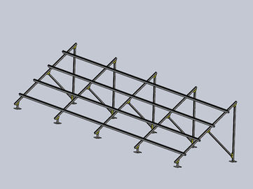 अच्छी कीमत Galvanized Base Ground Mounted Solar PV Systems , Metal  Photovoltaic Mounting System ऑनलाइन