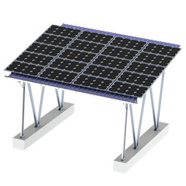 अच्छी कीमत Ground Residential Solar Carport Kit Steel Brackets Concrete Block Foundation ऑनलाइन