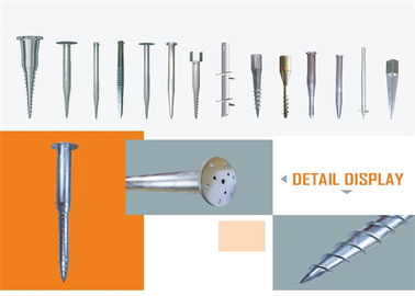 अच्छी कीमत Open Field Ground Screw Piles Pole Anchors Thickness 2.75mm 3mm 3.5mm Wind 60m/S ऑनलाइन