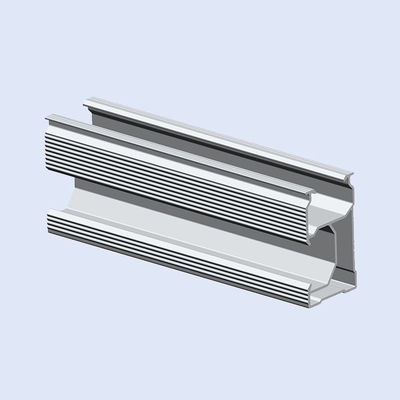 अच्छी कीमत Extruded Aluminum Slotted Rail For Photovoltaic Module Mounting Systems OEM ऑनलाइन