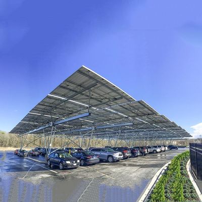 अच्छी कीमत 10KW 30KW Hot Galvanized Steel Solar PV Carport ऑनलाइन