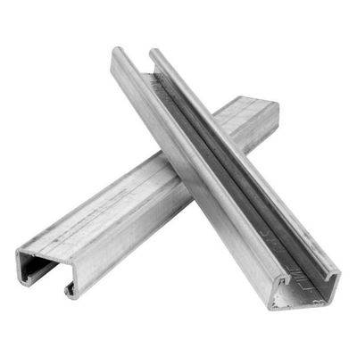 अच्छी कीमत Building or Construction HDG Perforated Galvanized U Channel, PV Mounting Structure Cold Formed Channel for Solar System ऑनलाइन