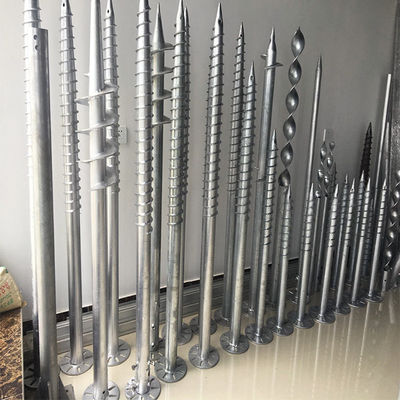 अच्छी कीमत Thickness 2.75mm 3mm 3.5mm Open Field Ground Screw Piles Pole Anchors Wind 60m/S Solar Mounting Component ऑनलाइन