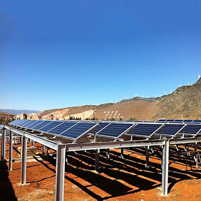 अच्छी कीमत 130mph Framed/Frameless Flexible Anodized Solar Panel Ground Mounting Systems ऑनलाइन