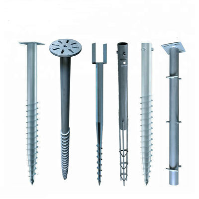 अच्छी कीमत Hot Dipped Galvanized Spiral Shape Ground Screw Piles 1000~3500mm Length ऑनलाइन