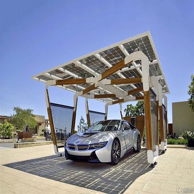 अच्छी कीमत 10-60° Galvanized Steel PV Solar Carport Mounting Systems ऑनलाइन