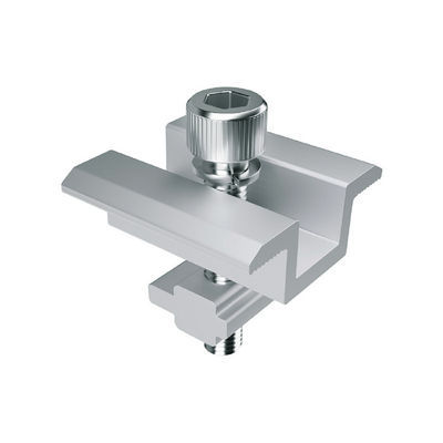 अच्छी कीमत No Drilling Frameless Aluminum Mid End Solar Panel Clamps Mounting Kits ऑनलाइन