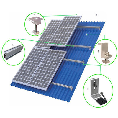 अच्छी कीमत 6063 6005 Framed Or Frameless Solar Panel Rail Solar System Components ऑनलाइन