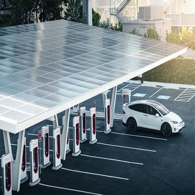 अच्छी कीमत Galvanized Anodized Surface SS304 PV Solar Carport Structures ऑनलाइन