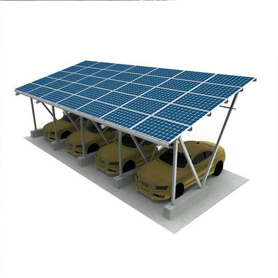 अच्छी कीमत Galvanized Metal Solar Power Parking Lot Carport Structures 5deg-15deg ऑनलाइन