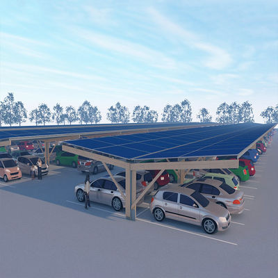 अच्छी कीमत Corrosion Resistant Anodized Solar Parking Lot Structures Snow Load 30psf ऑनलाइन