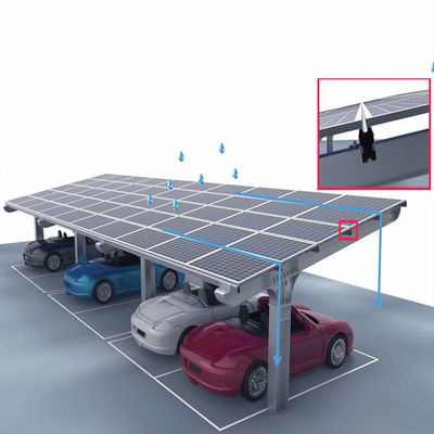अच्छी कीमत Waterproof Galvanized Ground Mounting System For Solar Car Shed ऑनलाइन