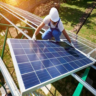 अच्छी कीमत Anodized Q235 Steel Ground Mounted Solar Structure ऑनलाइन
