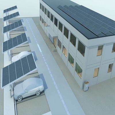 अच्छी कीमत 5deg Galvanized Carport Solar Panel Mounting Structures ऑनलाइन